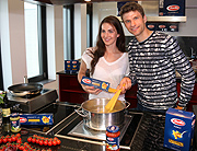 Lisa Müller und Thomas Müller sind die neuen Gesichter für Barilla (©Foto.Martin Schmitz)